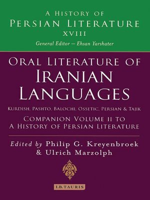 cover image of Oral Literature of Iranian Languages